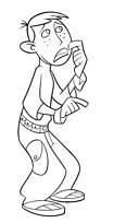 coloriage ron trepide indecis